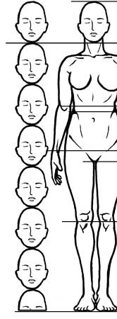 How to draw the human figure - Female Proportions